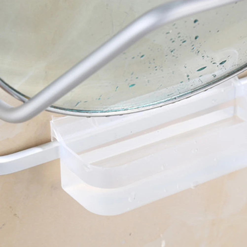 

1Pc Storage Holder Rack Pot Lid Rack Wall Mount Multifunctional Pan Lid Rack Lid Organizer for Household