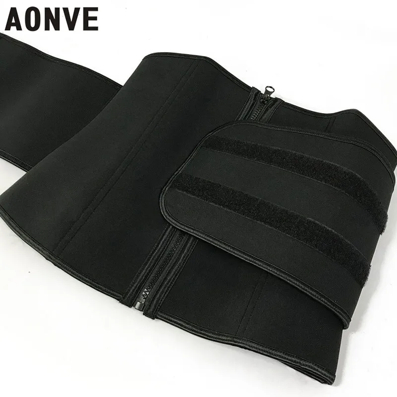 Aonve Women Waist Trainer Belt Sweat Steel Bones Tummy Shaper Plus Size Slimming Shapewear Faja Moldeadora Mujer | Женская одежда
