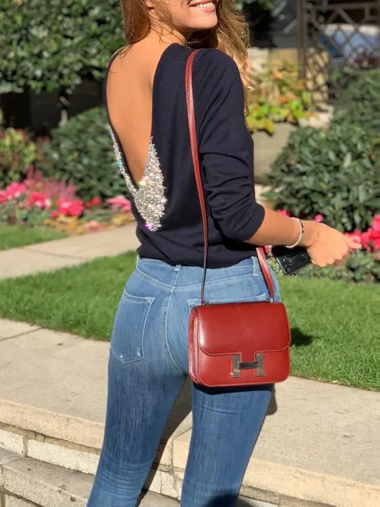 Новая женская открытая футболка с длинным рукавом повседневные свободные топы