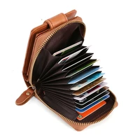 genuine cow leather organizer wallet 686 40 men rfid blocking card wallets purse anti theft card holder credit card case