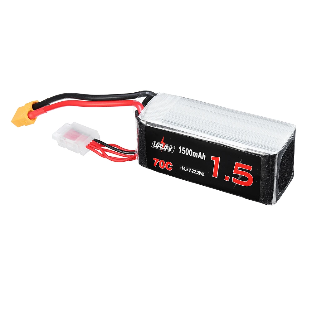 1 шт./4 шт. URUAV 14 8 в 1500 мАч 70C 4S Lipo батарея XT60 разъем для Eachine Tyro99 FPV Racer запасная деталь