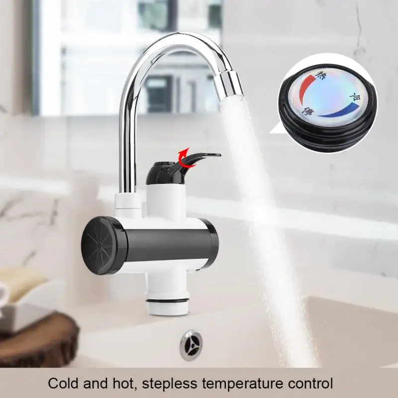 

LED Digital Display Faucet Instant Heating Electric Water Heater Tap High Temperature Resistant Faucet Deck Mounted Faucet