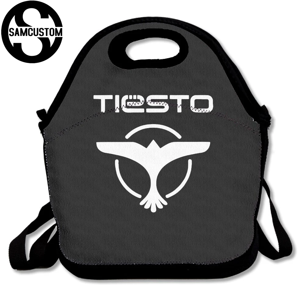 SAMCUSTOM 3D печать Tiesto Логотип Сумки для обедов изолированные водонепроницаемые