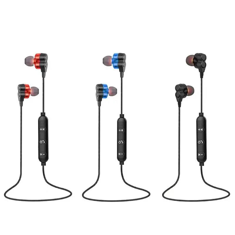 WY S12 беспроводной Bluetooth наушники вкладыши двойной подвижная катушка гарнитура с