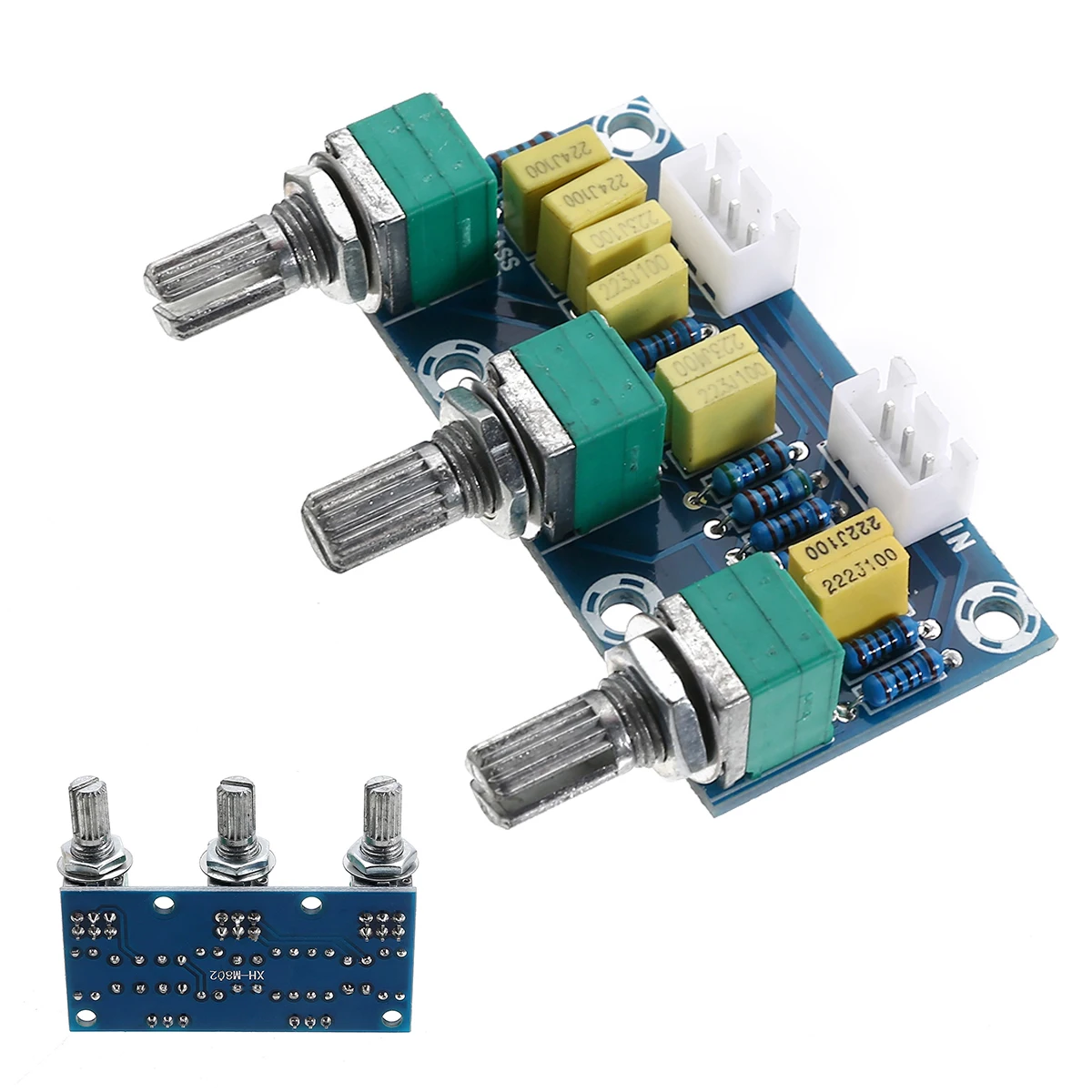 Электронная плата PCB с регулировкой частоты басов пассивным тоновым усилителем