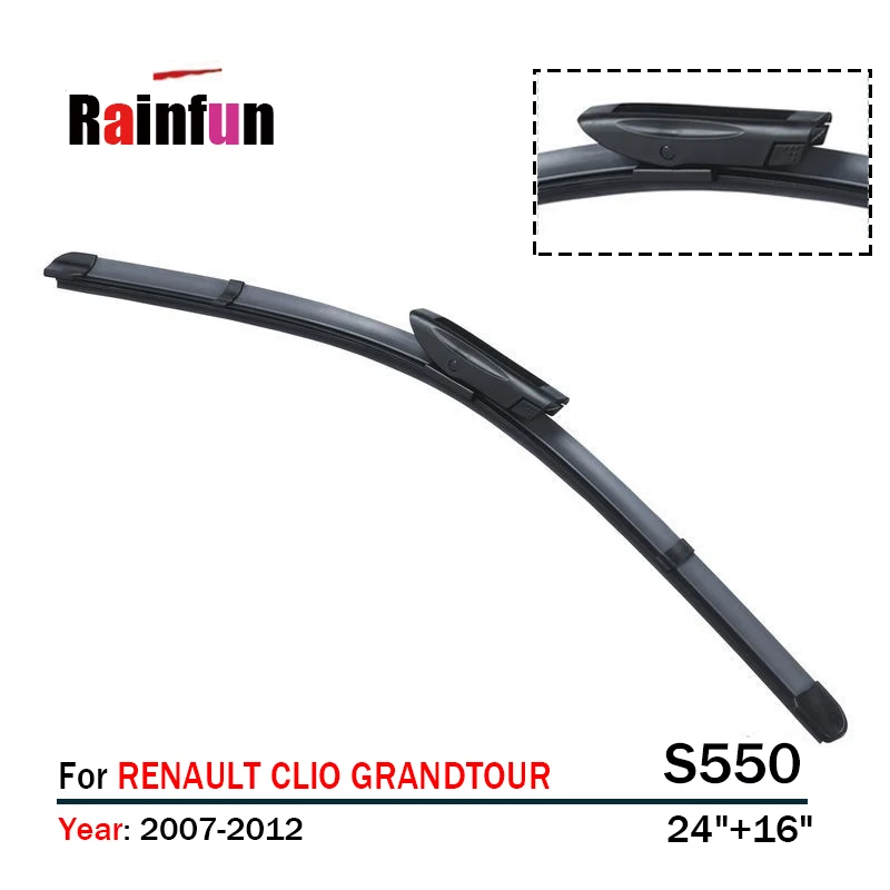 RAINFUN выделенный передний Дворник для RENAULT CLIO GRANDTOUR (2007 2012) (2013 2017) 2 шт. в