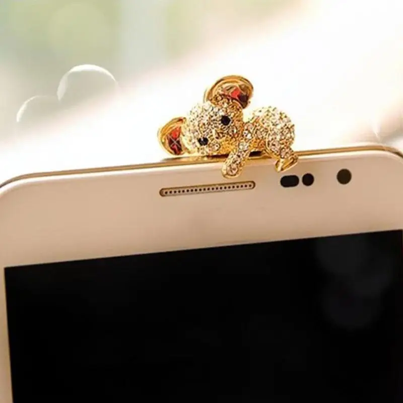 Группа Vertical мультфильм прекрасный 3 5 мм Koala кристалл покрытием мобильный телефон