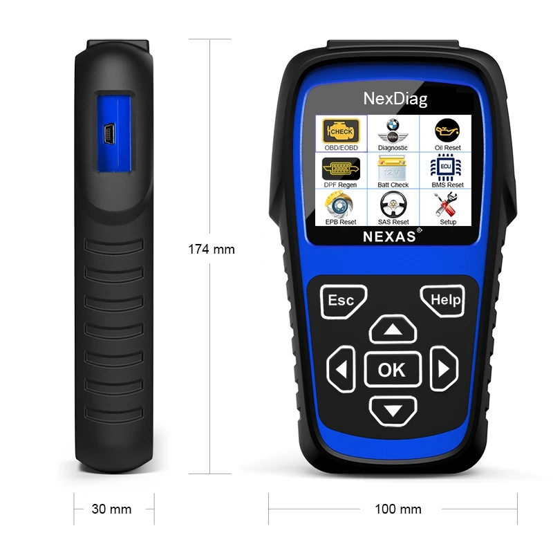 NEXAS 2018 ND601 для BMW / MINI OBD считыватель кодов мультиsysstem диагностический