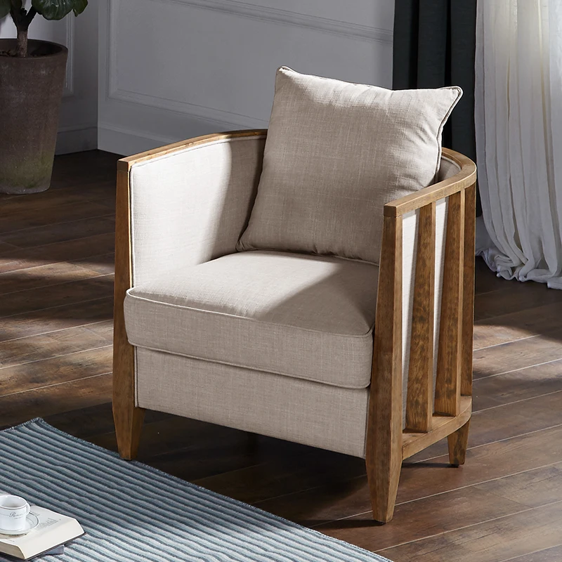 Стул для отдыха poltrona sillones fauteuil деревянный салон мебель американский кантри