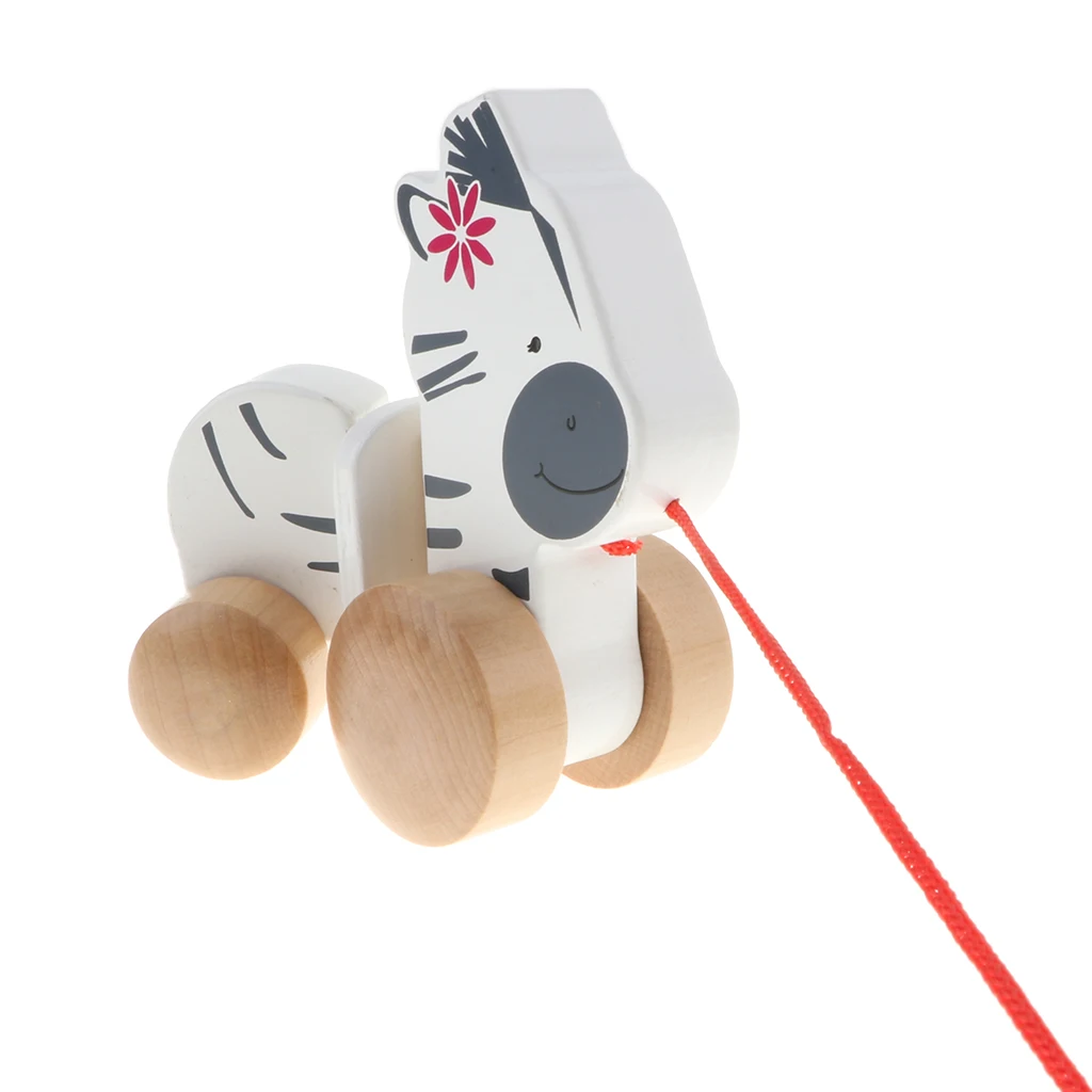 Деревянная Натяжная Зебра Классическая развивающая игрушка для мальчиков и