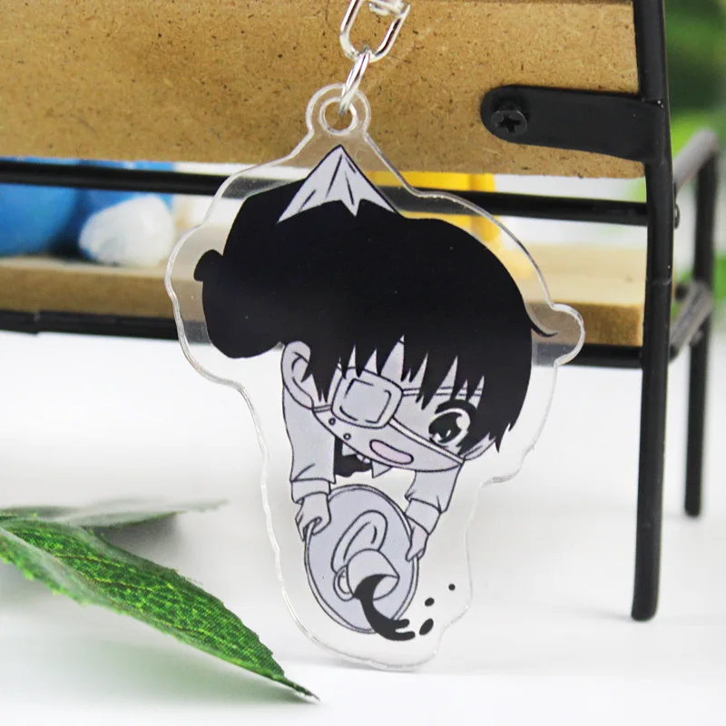 2019 одежда с надписью Tokyo Ghoul брелок для косплея канеки двусторонний акриловый