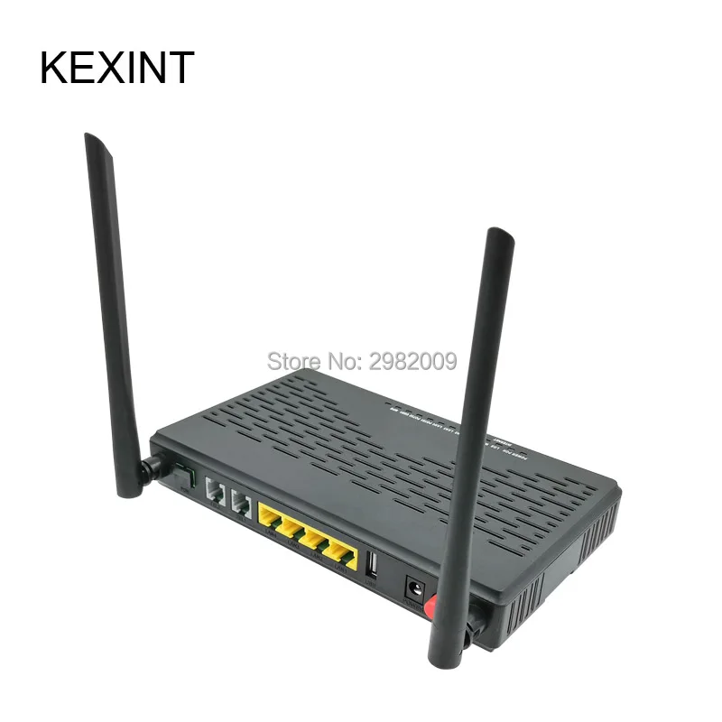 Устройство GEPON ONU 4GE 2 Кастрюли WiFi черный OLT ONT GPON 1 SC UPC PON порт|Оптоволоконное