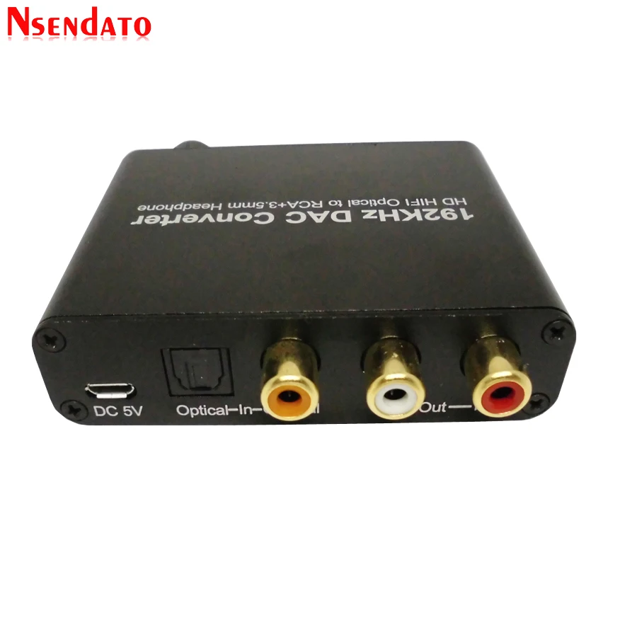 192 кГц DAC 5.1CH аудио декодер конвертер адаптер для Dolby DTS AC3 до 2.0CH оптический