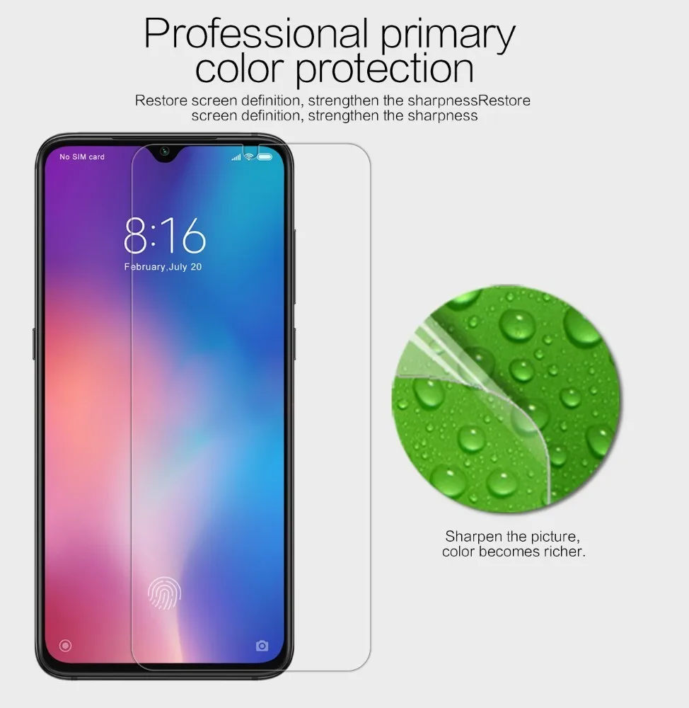 Защитная пленка для экрана Xiaomi Mi 9 Mi9 Pro 5G Explorer NILLKIN Супер прозрачная/матовая