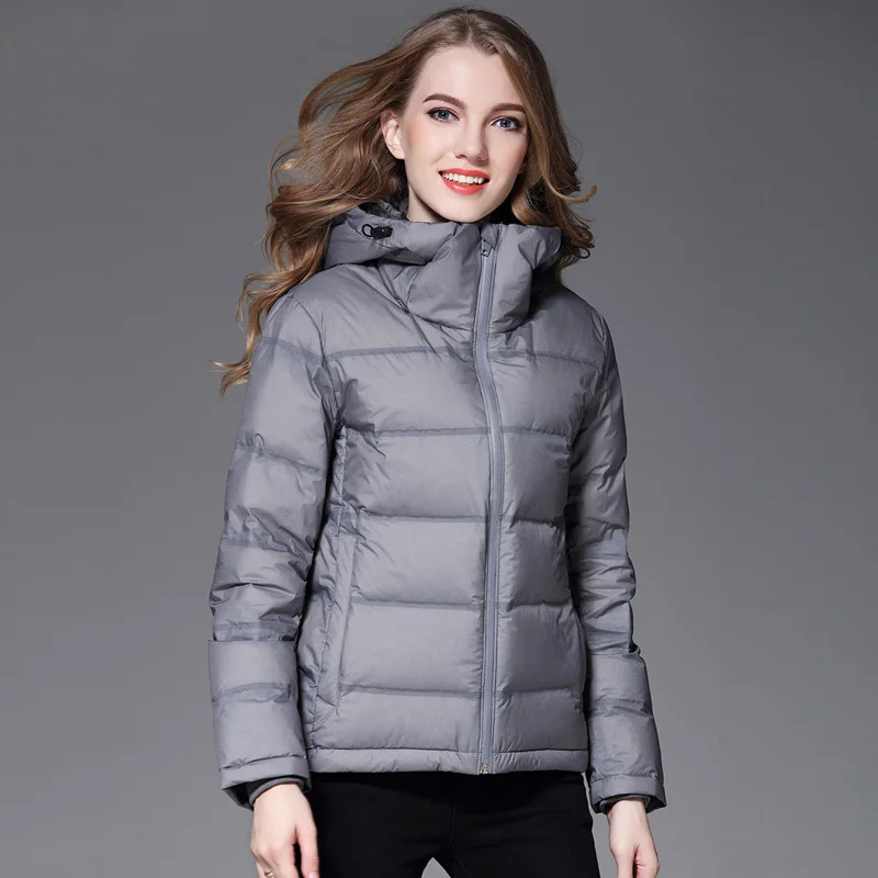 

Women Thicken Coat 90% Duck Down Jacket Female Good Quality Hoodie Short Jackets Winter Coat Parkas
