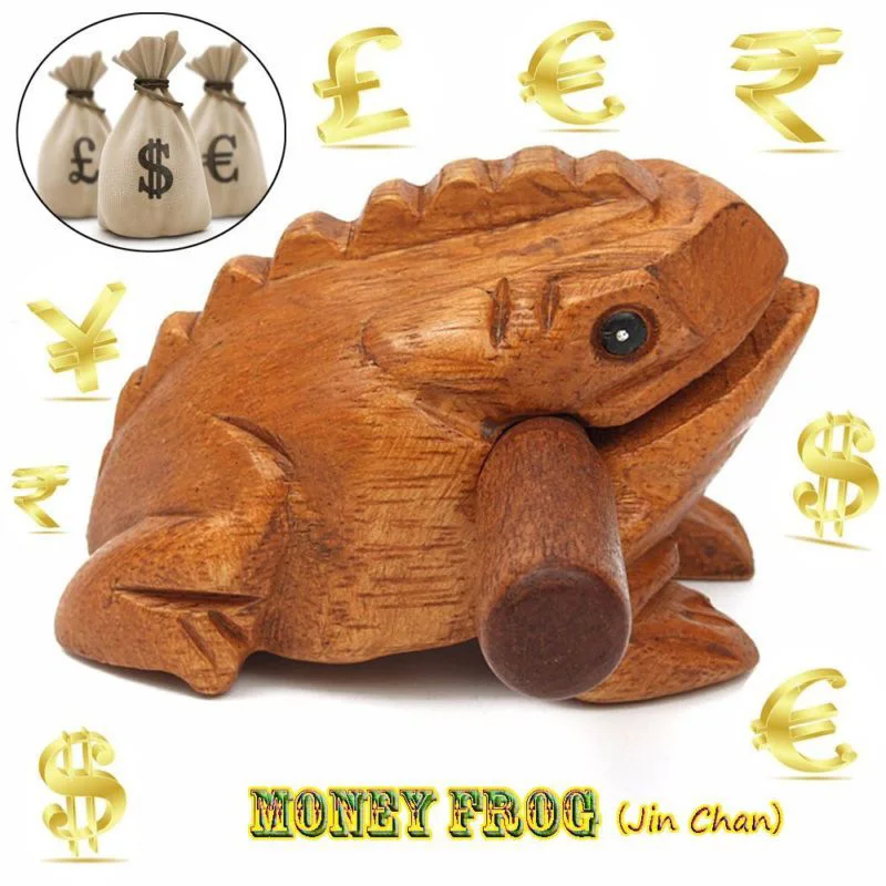 Деревянная игрушка в виде лягушки, денежная жаба в виде животных, детский музыкальный инструмент, ударная игрушка, подарок, детские игрушки