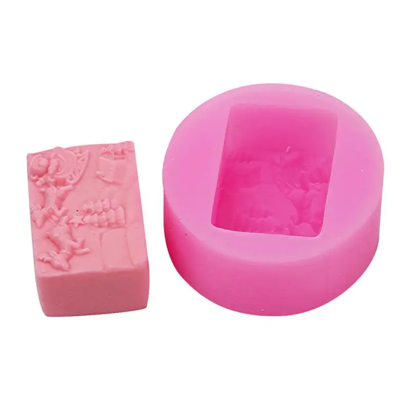 Форма в виде свечи прямоугольная Рождественская форма сделай сам силиконовые