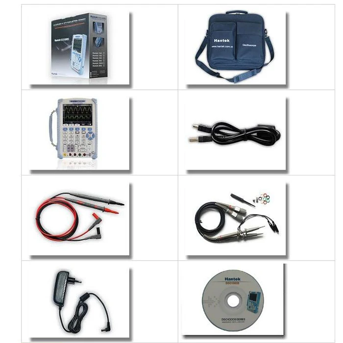 Hantek DSO1062B цифровой Ручной осциллограф мультиметр 2CH 60 МГц 1Gsa/S частота