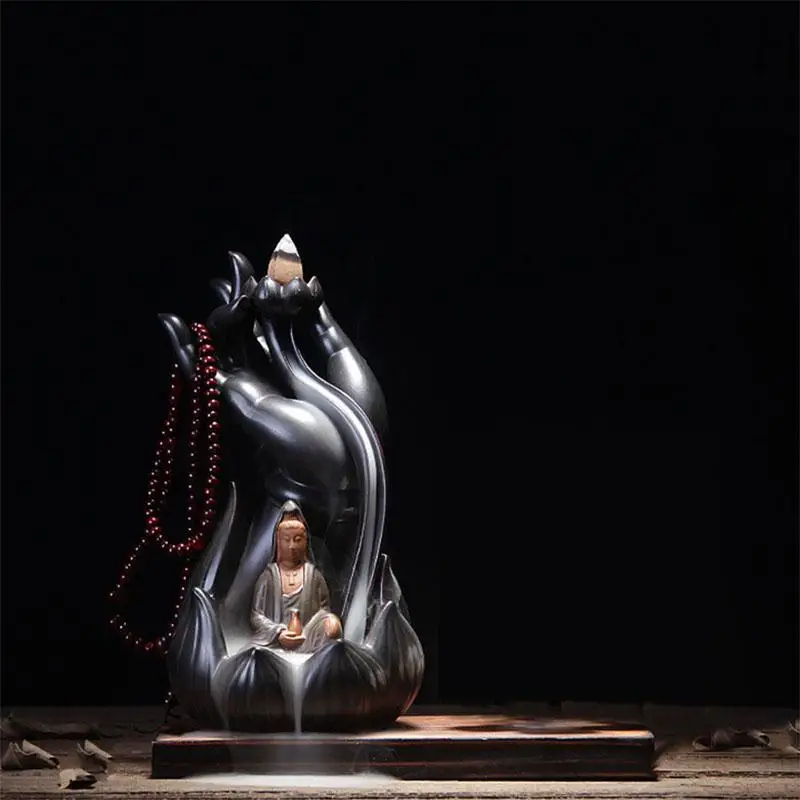 Традиционная ручная подставка Buddha'S для благовоний горелка водопад татагата