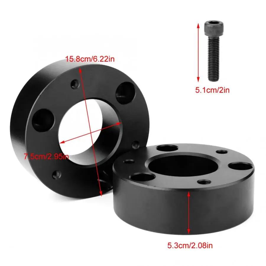 Leveling lift kit 3inch Front Spacers Lift Kit Aluminum Alloy Universal for Silverado GMC Sierra GM 1500 2007-2019 | Автомобили и