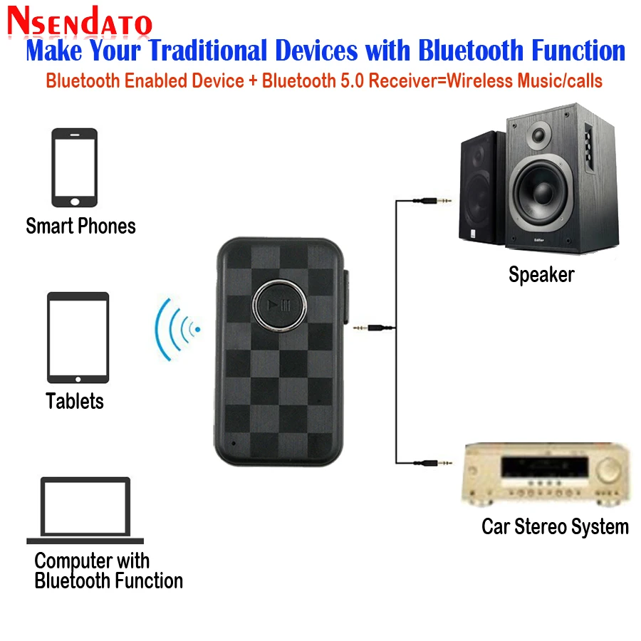 3 5 мм Bluetooth 0 Ресивер Мини гарнитура автомобильный комплект беспроводной аудио
