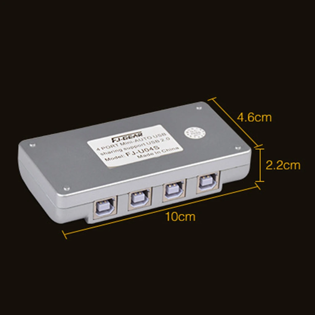 4 порта USB 2 0 Автоматический Обмен Переключатель концентратор переключатель для