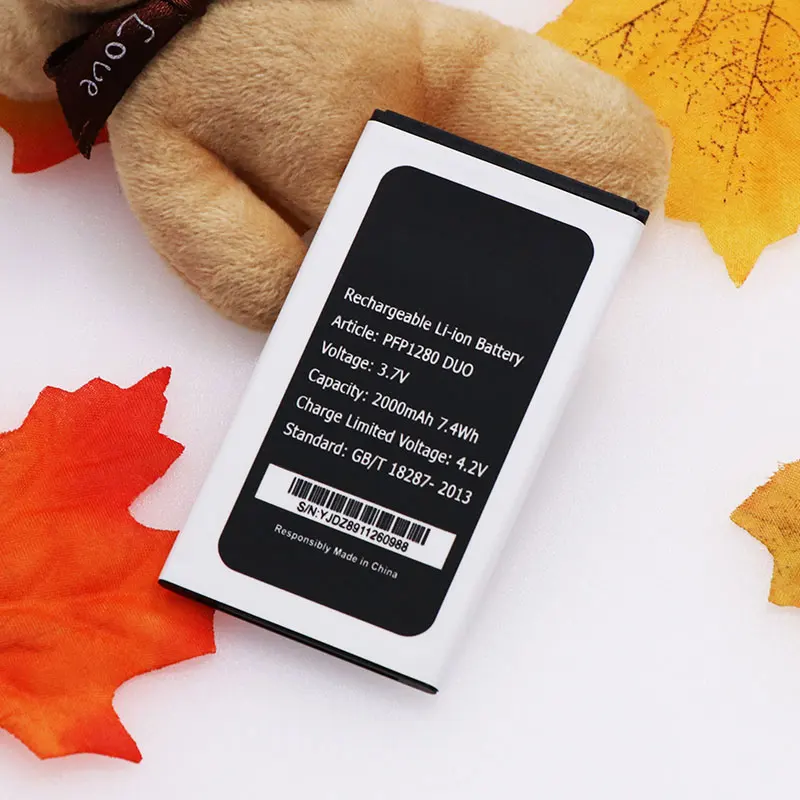 JRZ для телефона Prestigio PFP1280 DUO аккумулятор 2000mAh Высокое качество 3 7 V замена батареи |