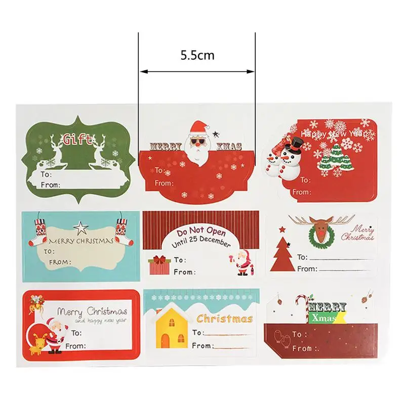 

2019 NEW 90pcs/120pcs Merry Christmas Theme Sealing Sticker Multifunction DIY Gifts Posted Baking Decoration Package Label