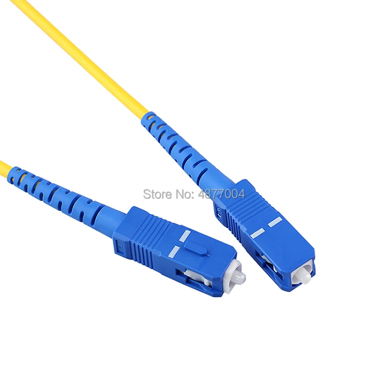 30 шт./лот SC UPC к Simplex 3 0 мм ПВХ одномодовый волоконный Соединительный кабель
