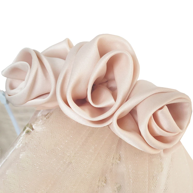 Flower Girls Dress Beige Sparkling Sequin Wedding Princess 2020 Summer Party Dresses Children Clothes Pageant Sundress Vestidos |
