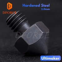 dforce high temperature hardened steel ultimaker nozzles 2 85mm3 0 for pei peek or carbon fiber for ultimaker 3d printer