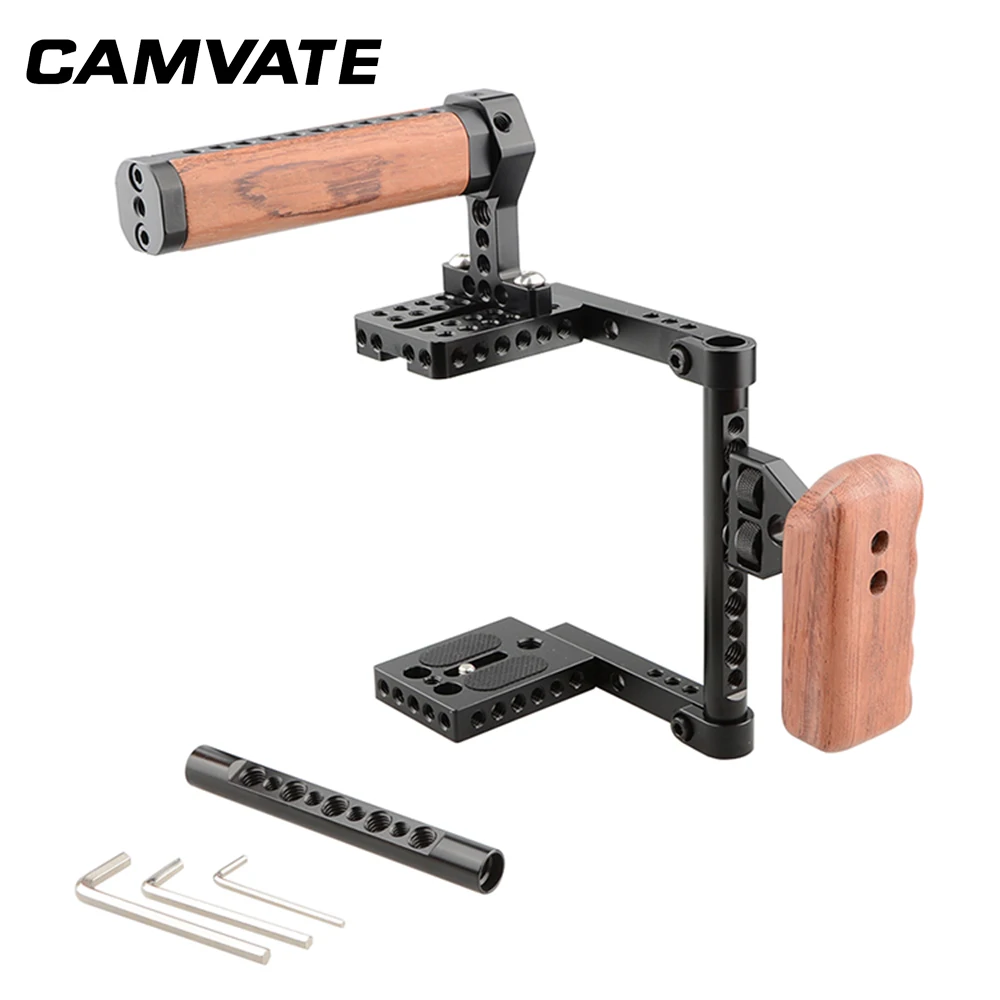 Камера CAMVATE Rig для Canon 60D 70D 7D MarkII 5D MarkIII/760D/D7000 D7100 D7200/GH5/GH4 GH3 GH2/A99 A58 a7 A7II|Аксессуары