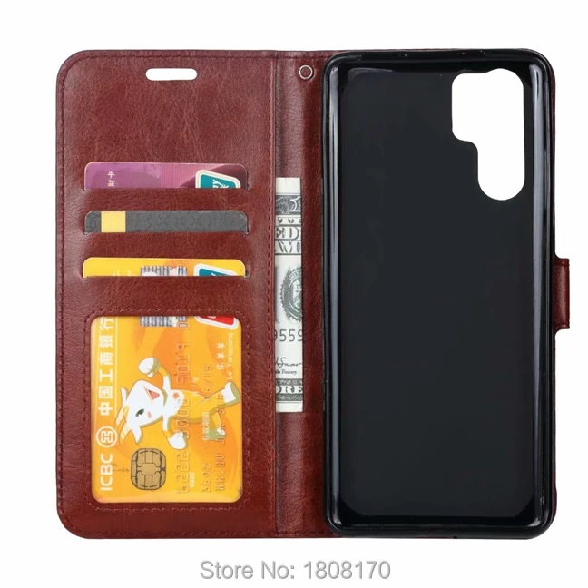 Кожаный чехол-кошелек C-ku В Стиле Ретро Crazy Horse для Samsung Galaxy S10 Plus S10E Huawei P30 Pro Lite