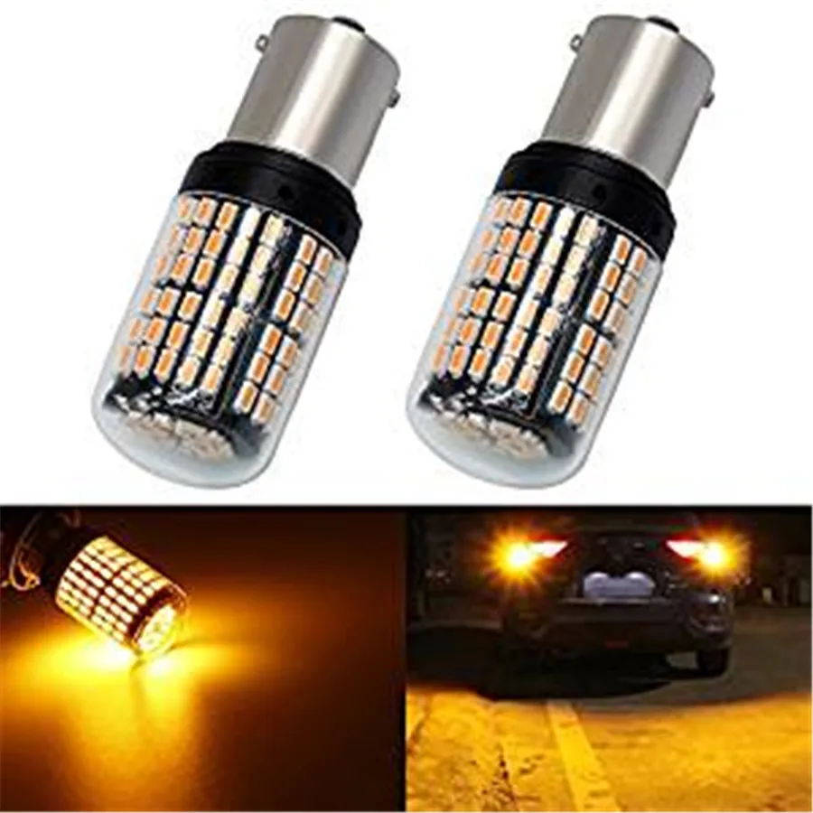 Сигнальные поворотные огни Янтарный 2x1156 Ba15s 3014 144smd Led| |