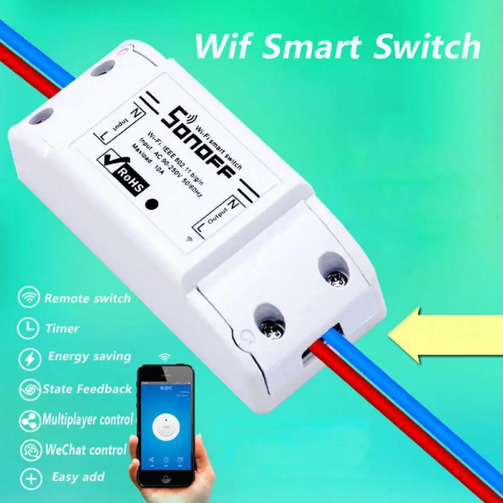 Professional Basic Wifi Switch DIY Wireless Remote Light Smart Home Automation Relay Module Controller Work | Электроника