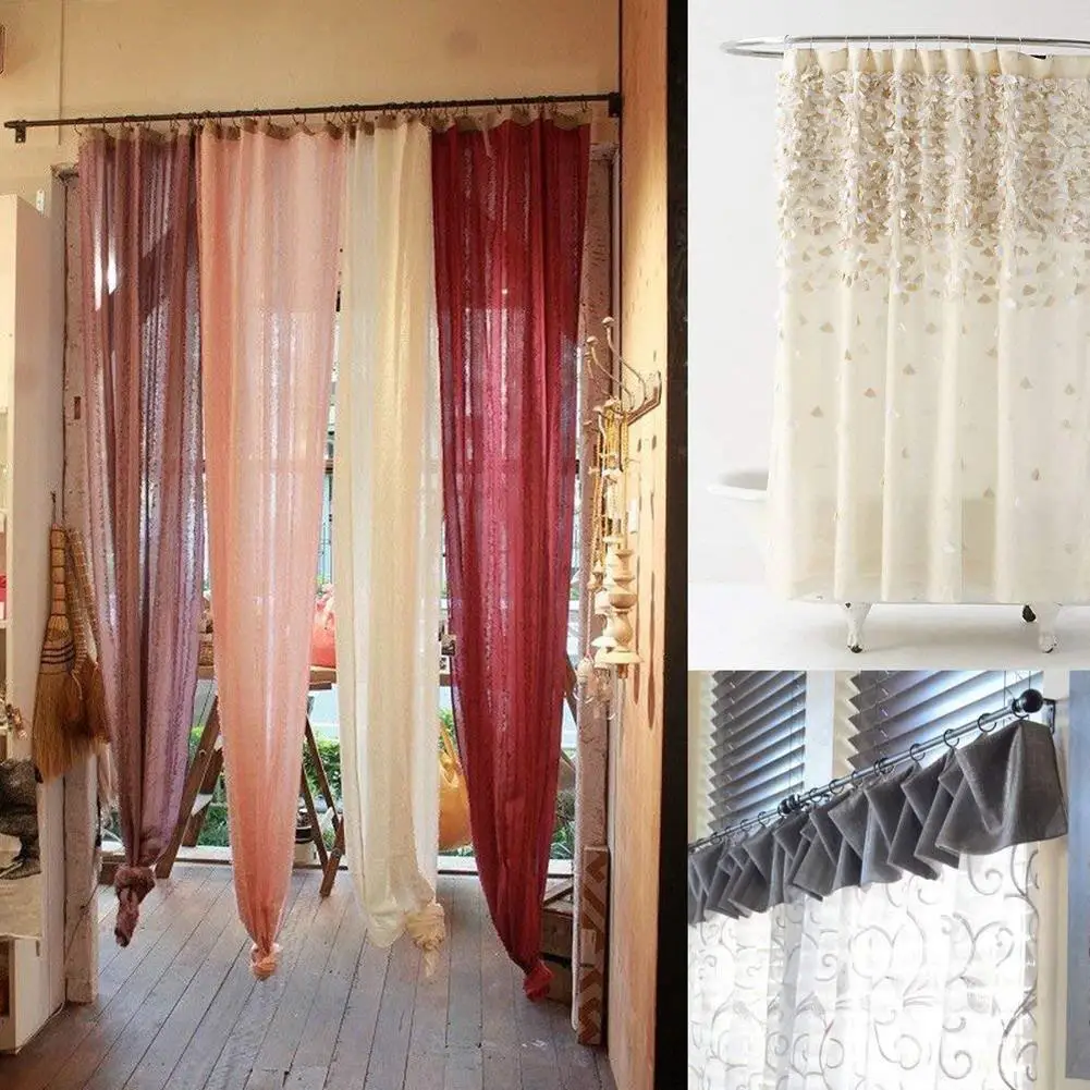 Promotion! Silver Iron Curtain Rings 50 Packs Hanging for Curtains and Rods 4x32mm | Дом и сад
