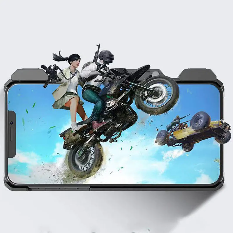 Pubg Mobile Case for iPhone X and Free Fire Aim Controller Shooting Game Shockproof Solid Cover 6 6s 7 8 XS |