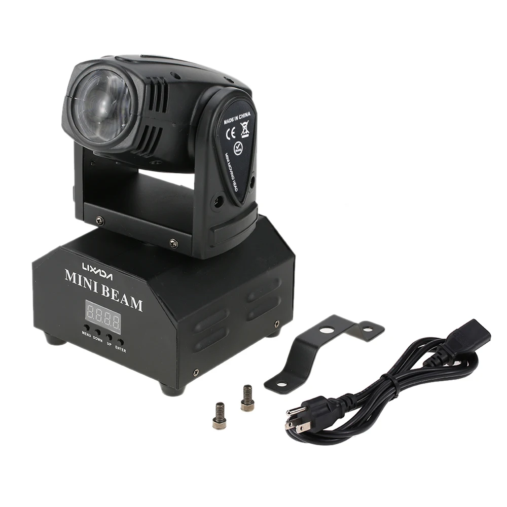 

LED Stage Lighting Effect Lamp Rotating Moving Head Sound Activated 11/13 Channels RGBW Color Light for Disco KTV Club Party