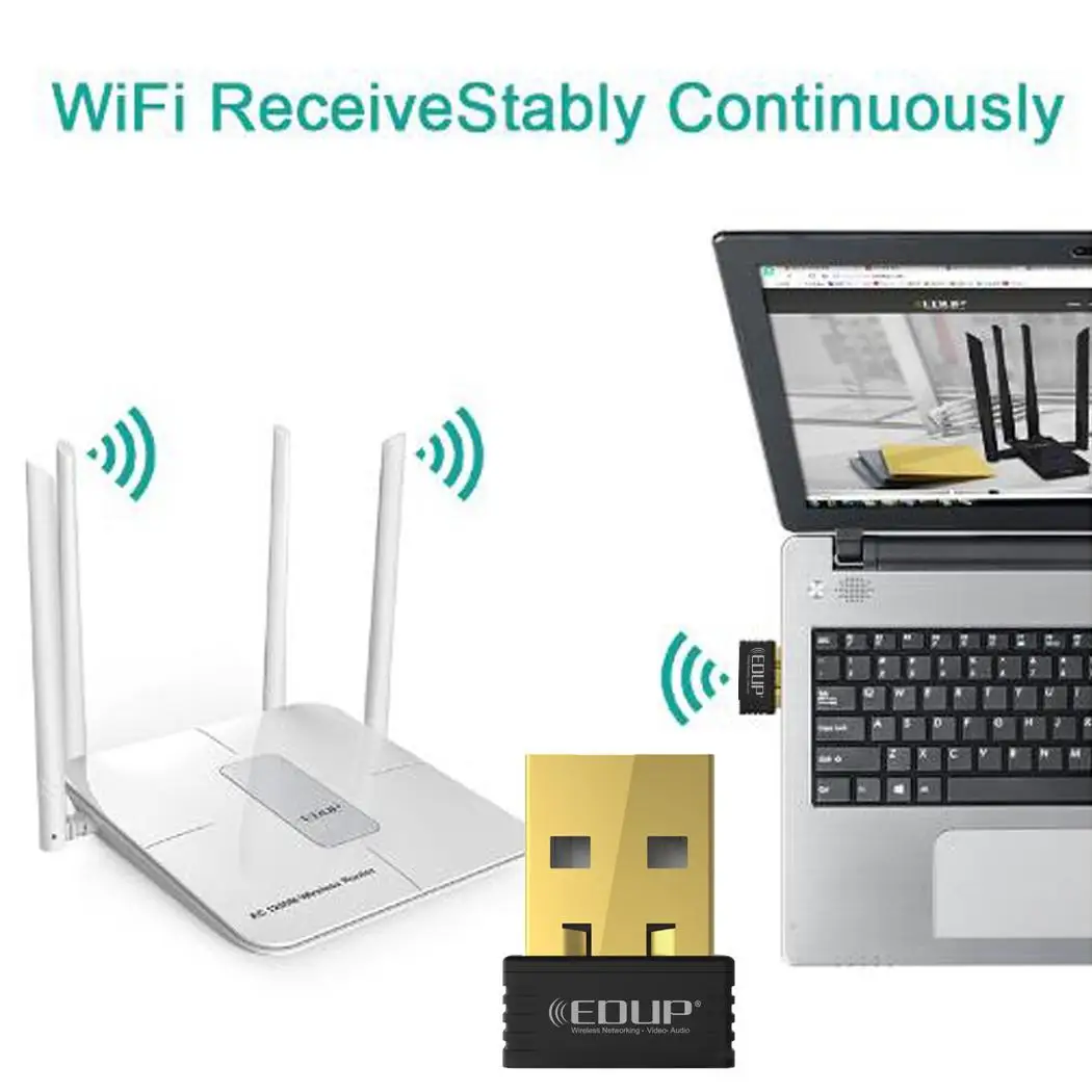 MT7601 USB мини беспроводная сетевая карта 150 м портативный Wifi 15dbm приемник 2 4 4835 ГГц