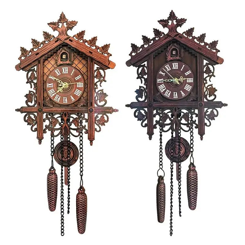 

Женские подвесные деревянные часы Cuckoo, часы для гостиной с маятником, часы для творчества, художественные часы