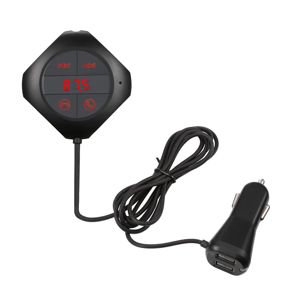 Автомобильное зарядное устройство Dual USB Bluetooth Hands Free Call MP3 аудио плеер fm передатчик
