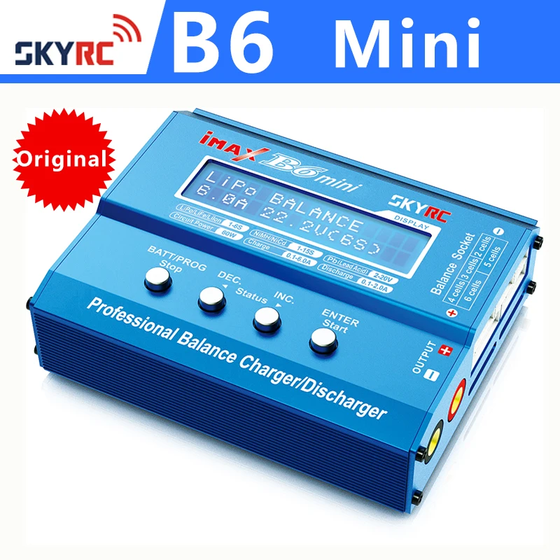 Балансирующее зарядное устройство SKYRC IMAX B6 mini 60 Вт зарядка для РУ вертолета nimh nicd