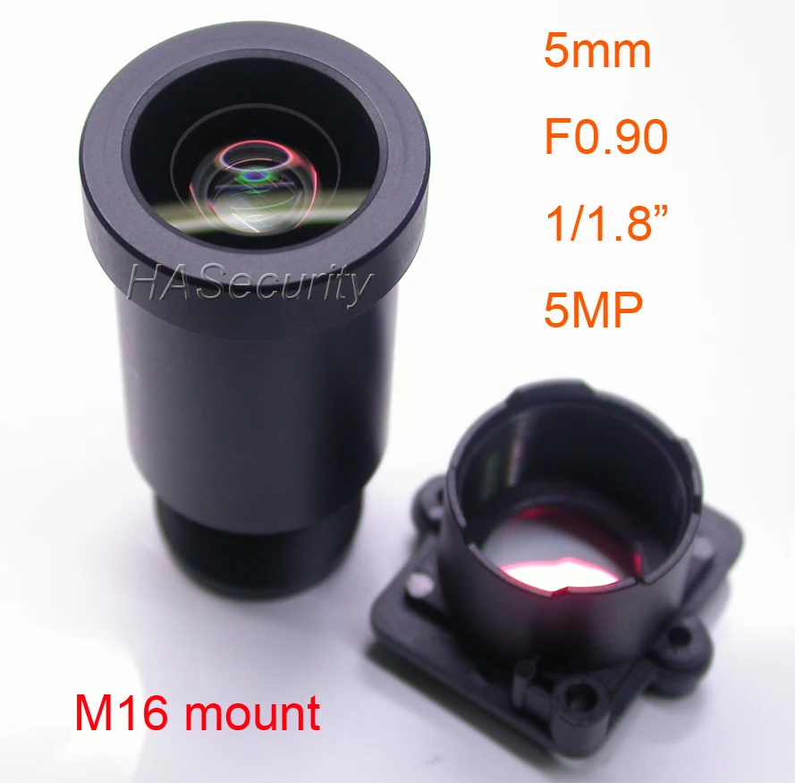 Star светильник F0.90 камера 5 мм Мп 1/1.8 &quotформат для датчика изображения IMX327 IMX307 IMX290