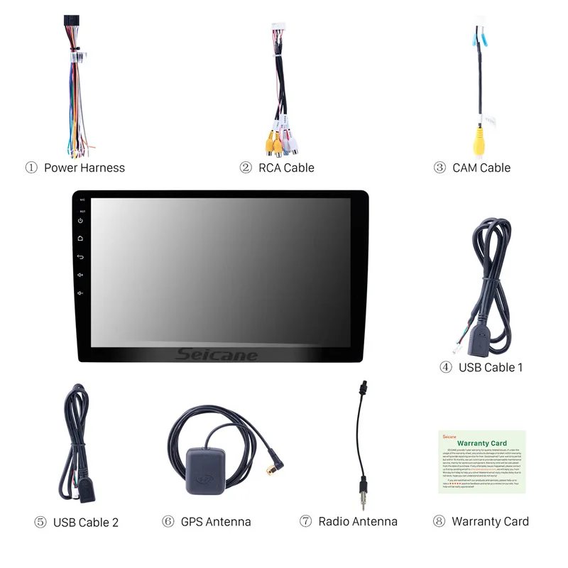 Seicane Универсальный стерео 10 &quotHD 2Din Android8.1 автомобильное радио GPS Navi головное