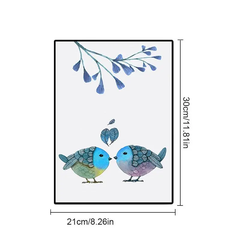 Скандинавские маленькие свежие и простые ручная роспись любовь птичье перо