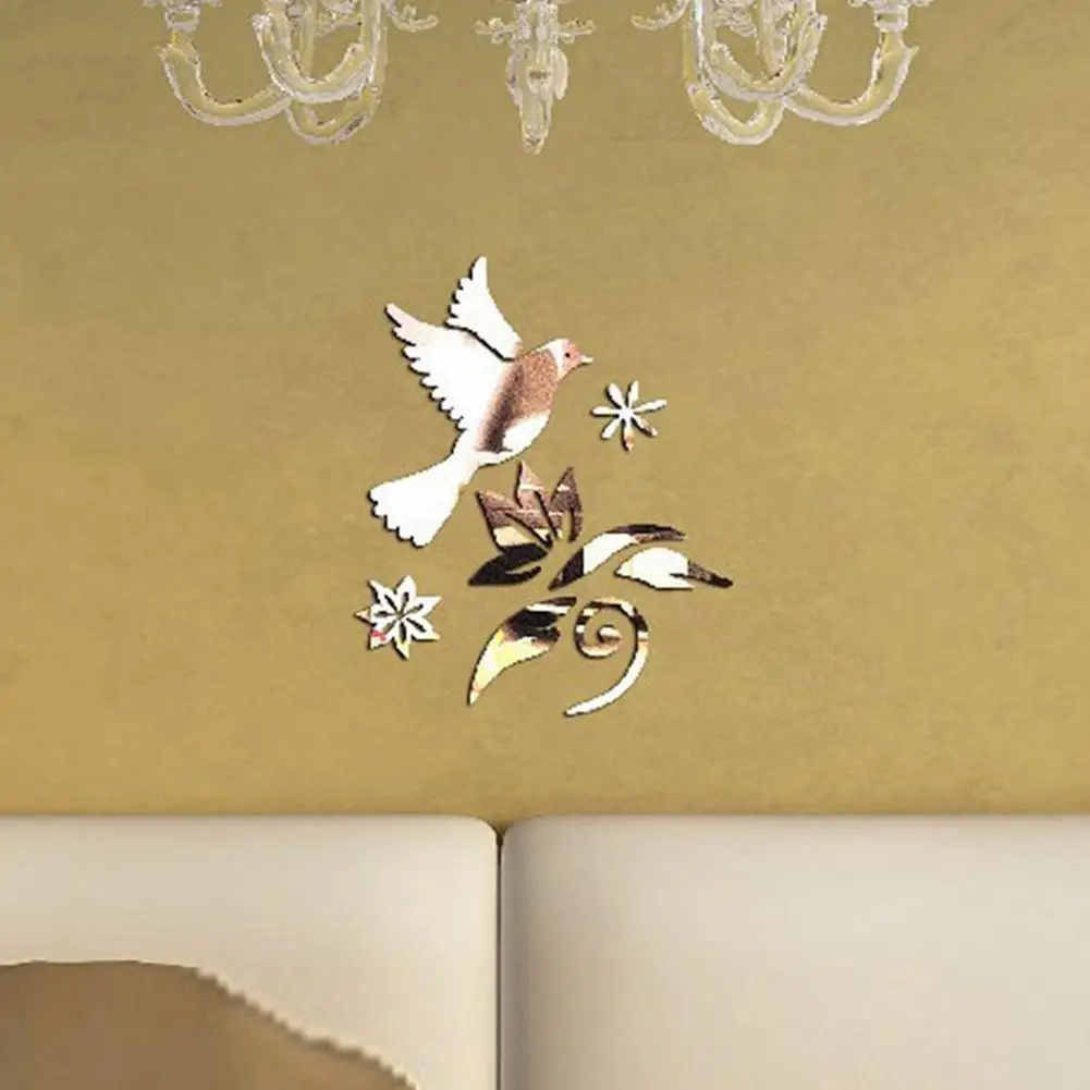 Adeeing съемное летающее зеркало для птиц поверхность акриловые настенные наклейки