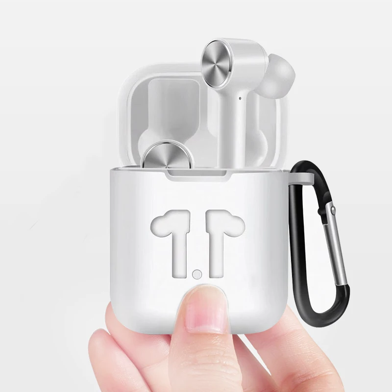 Чехол для наушников с карабином Xiaomi Mi Airdots Pro силиконовые бинауральные TWS Bluetooth