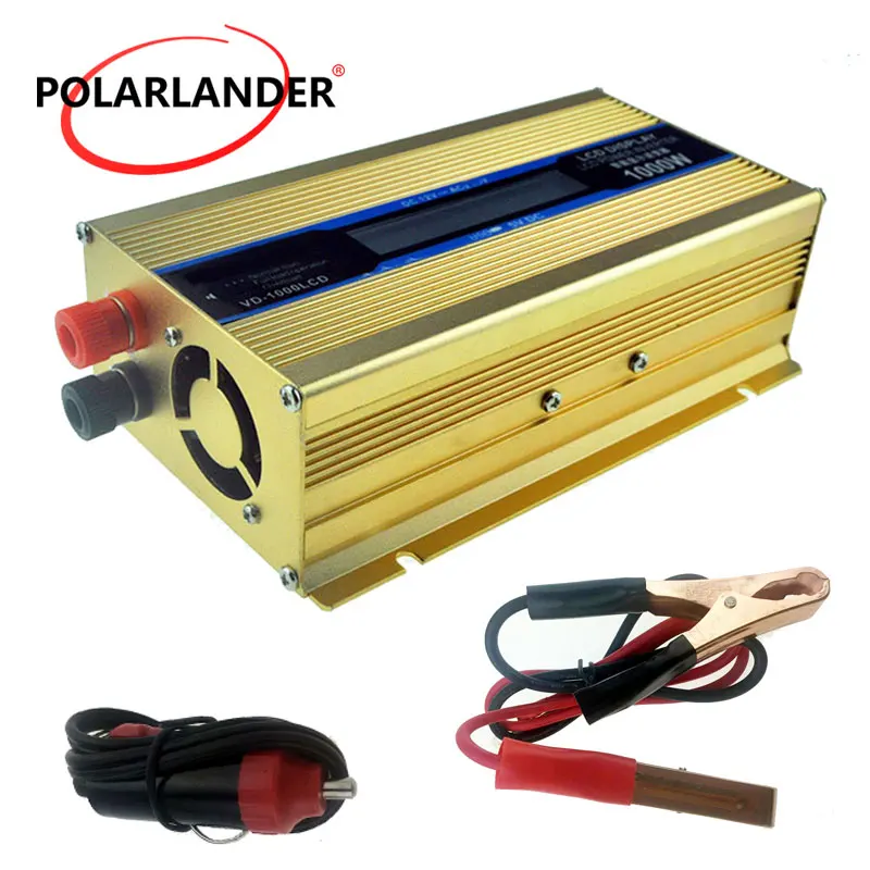 

12V/24V TO 110V/220V Power Supply Switch Automobile Charger Gold 1000W Universal Converter Vehicle Car Power Inverter