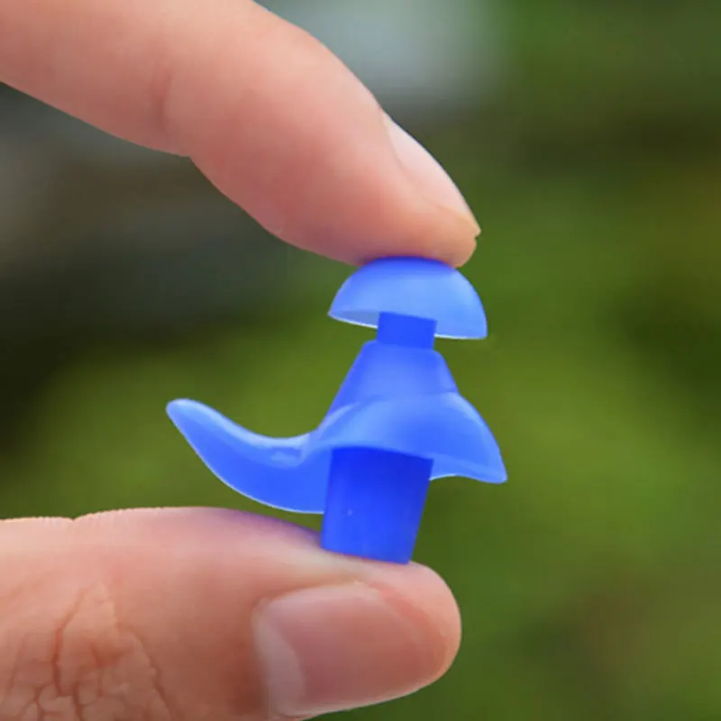 1 Pair Soft Silicone Ear Plugs Environmental Waterproof Dust-Proof Earplugs Diving Water Sports Women Men Swimming Accessories | Спорт и