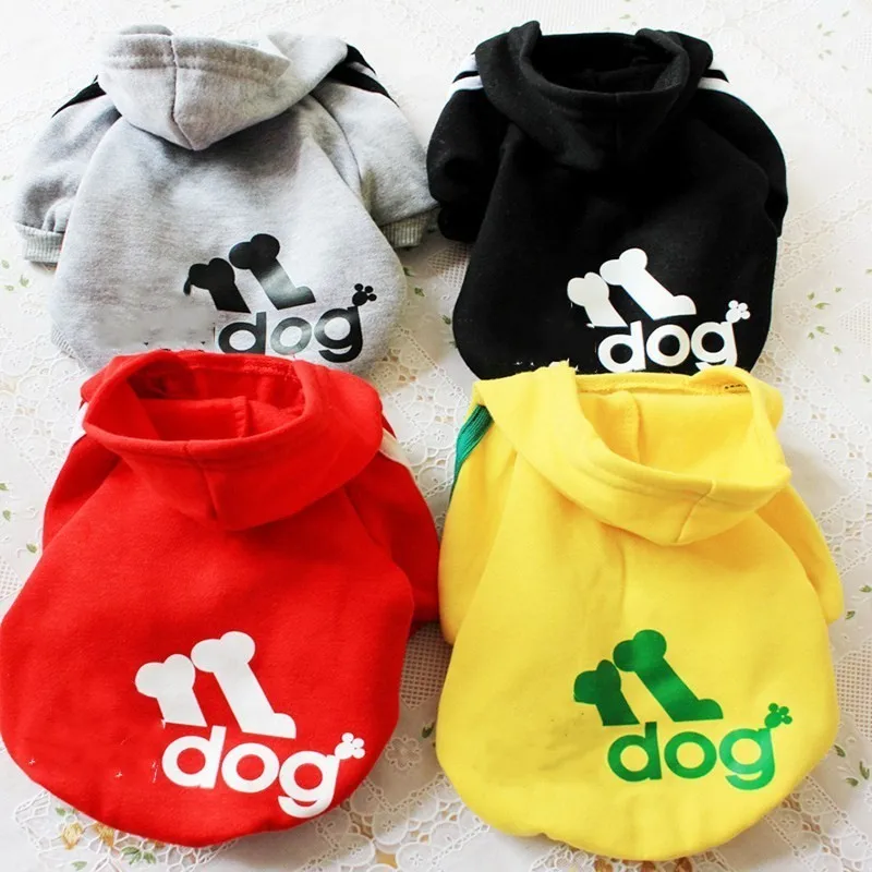 Одежда для щенков AHUAPET одежда Pomeranian Moleton Cachorro Adidogs Bluza Robe куртки с капюшоном модные
